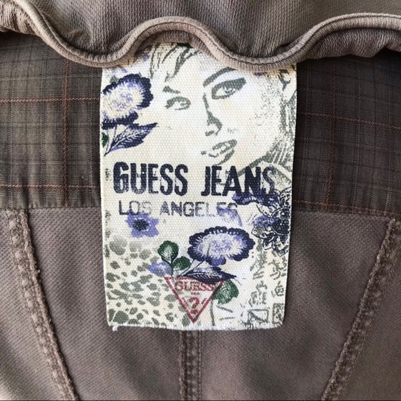 Guess Celebrity Jacket Teen Wolf Allison Argent S-S Tan Crop Vintage Rare - Picture 8 of 10